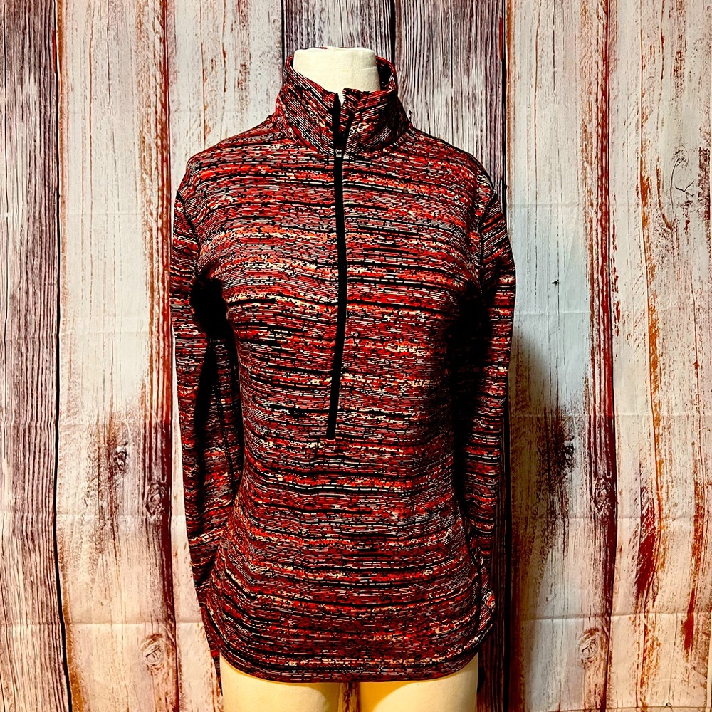 NIKE PRO | WOMENS DRI-FIT LONG SLEEVE 1/2 ZIP PULLOVER TURTLE NECK FITTED SHIRT